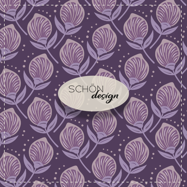 bohemian flower purple