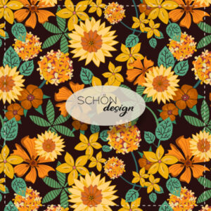 big blossom design yellow