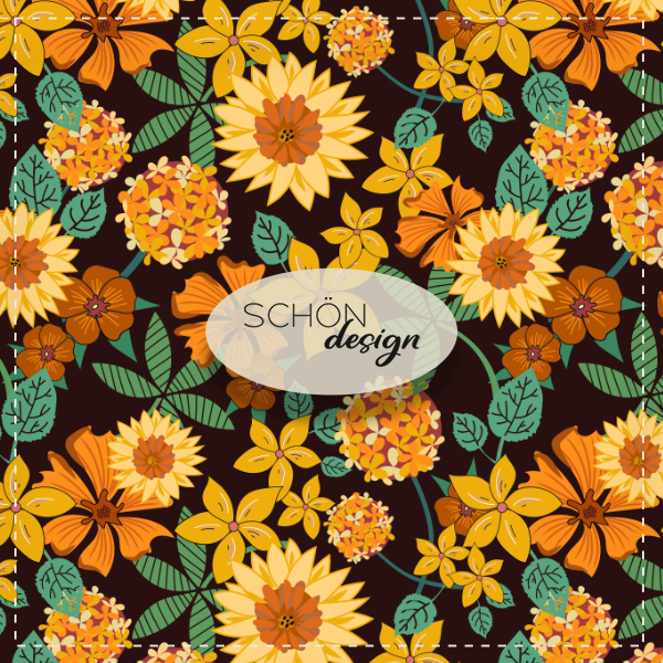 big blossom design yellow