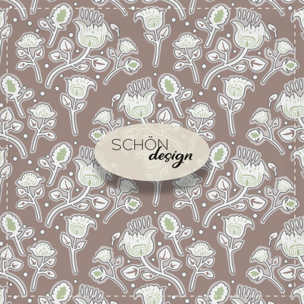 bohemian paisley beige