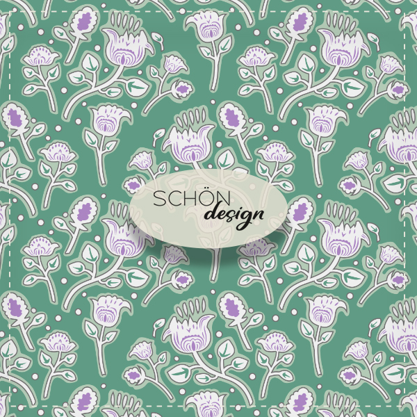 bohemian paisley green