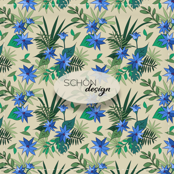 muster trachtig blau