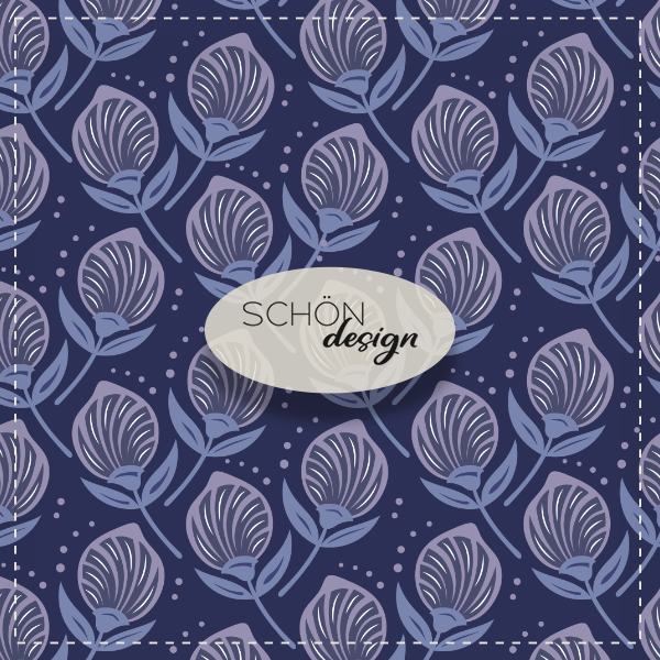 abstract blue flower