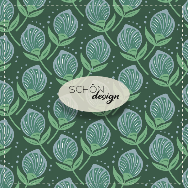 abstract green flower