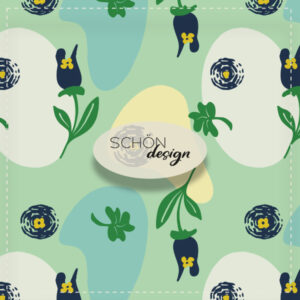 abstrakte blume mint