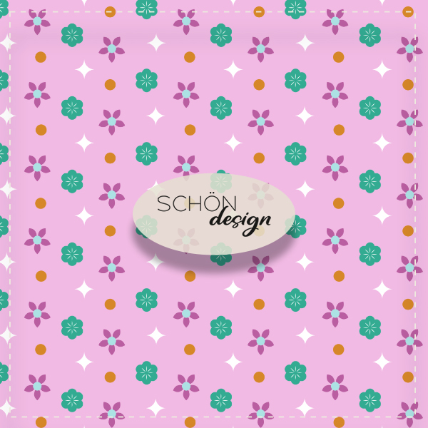 kindermuster kleine blume rosa