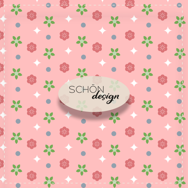 kindermuster kleine blume rot