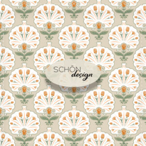 shell damask beige